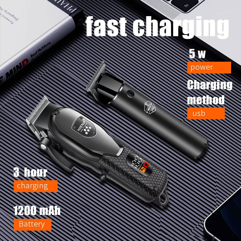 Hair Clipper Kit for Men Electric Shaver Hair Trimmer Professional Cutting Machine Hair Trimmer with LCD Digital Display
