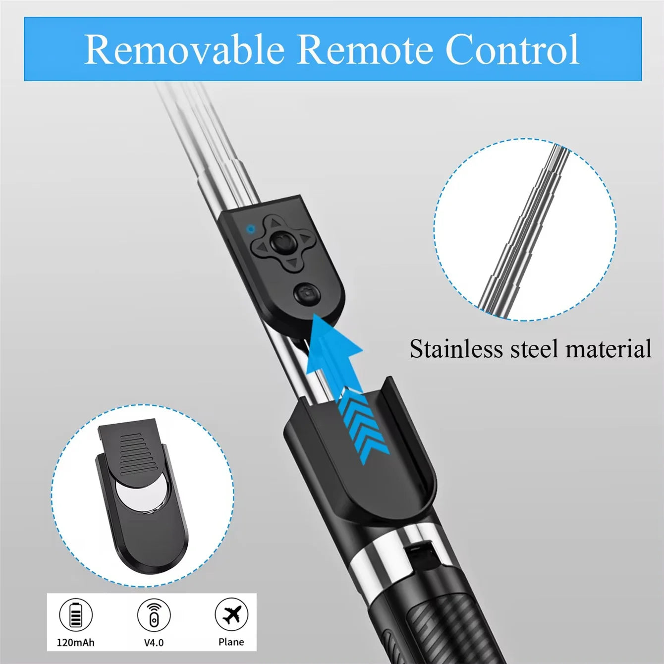 1.7M Long Extended Bluetooth Wireless Selfie Stick Live Stand Holder Tripod Foldable with Fill Light Phone Holderfor Smartphones