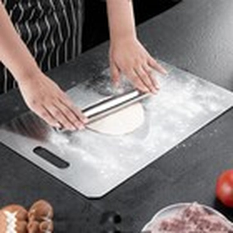 Stainless Steel Cutting Board Double-Sided Titanium Chopping Board for Kitchen