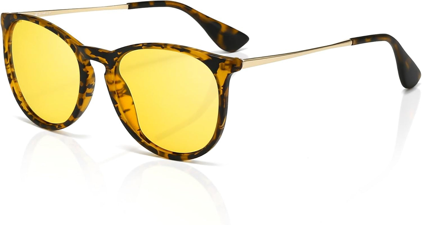 Premium Vintage round Sunglasses for Women Men Classic Retro Trendy Style