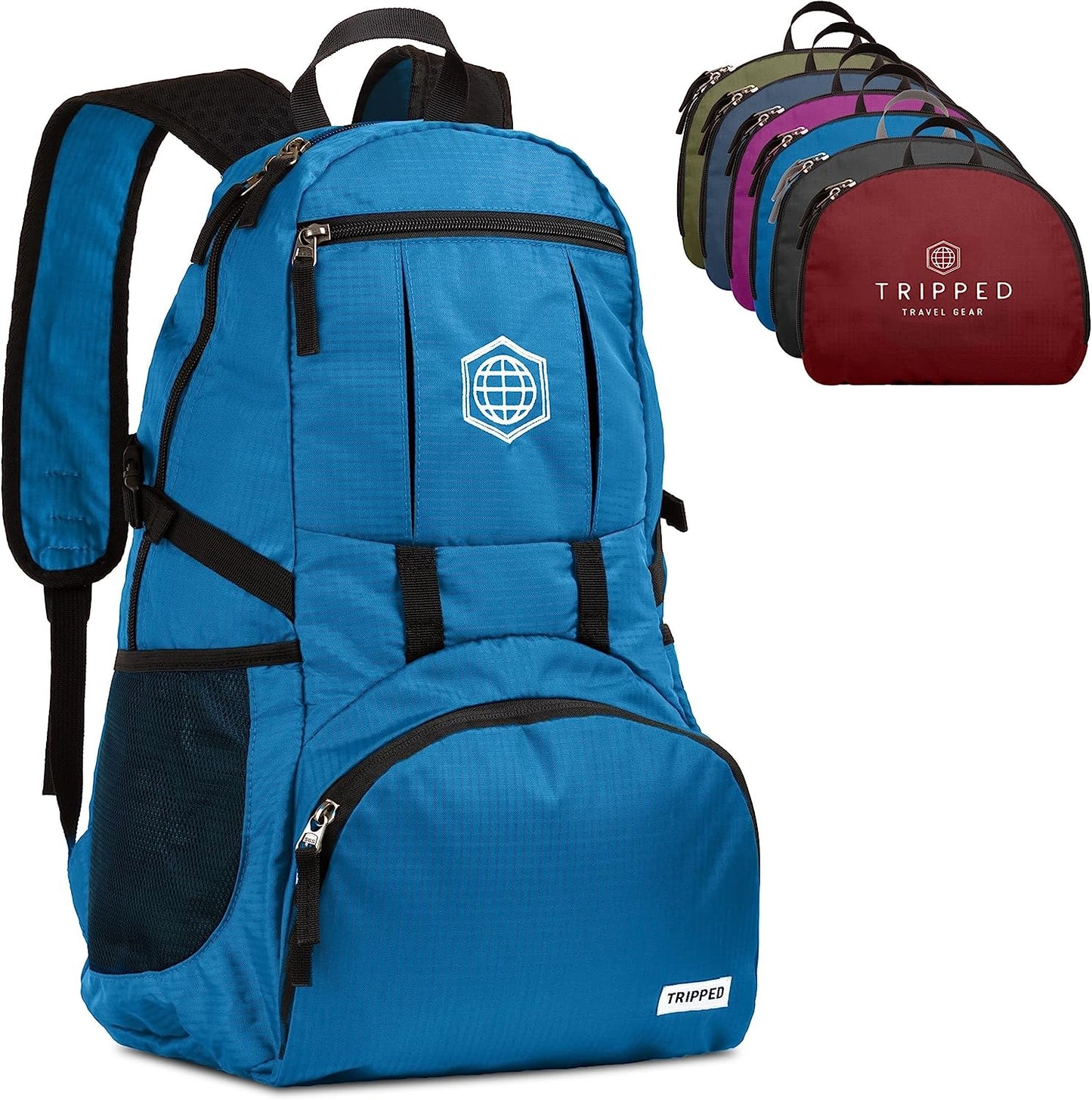 Traveling Backpack- Foldable Collapsible Lightweight Backpack for Travel (Green) 35 Liters