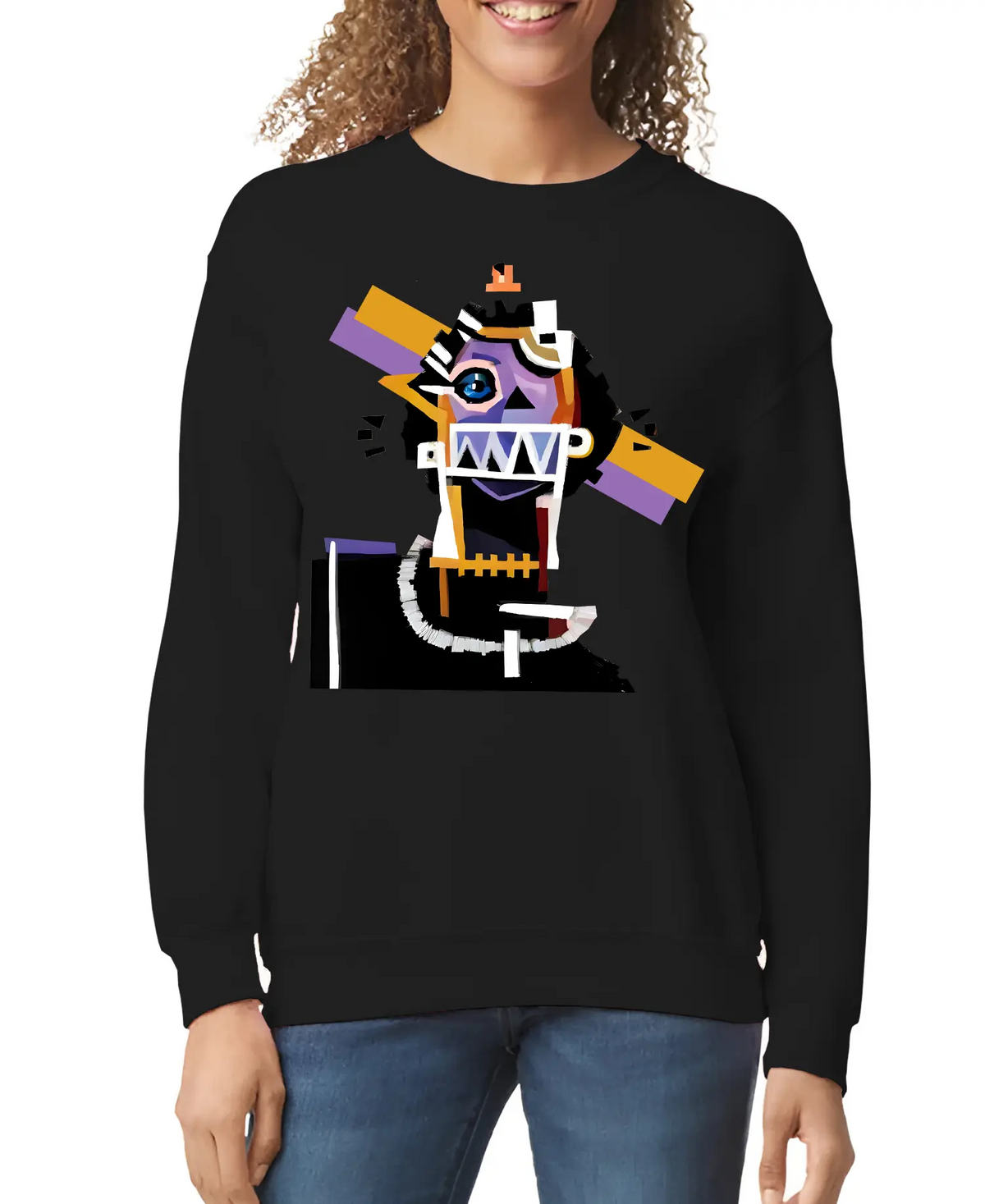 Neocubism Artwork Women Sweatshirt-US2D