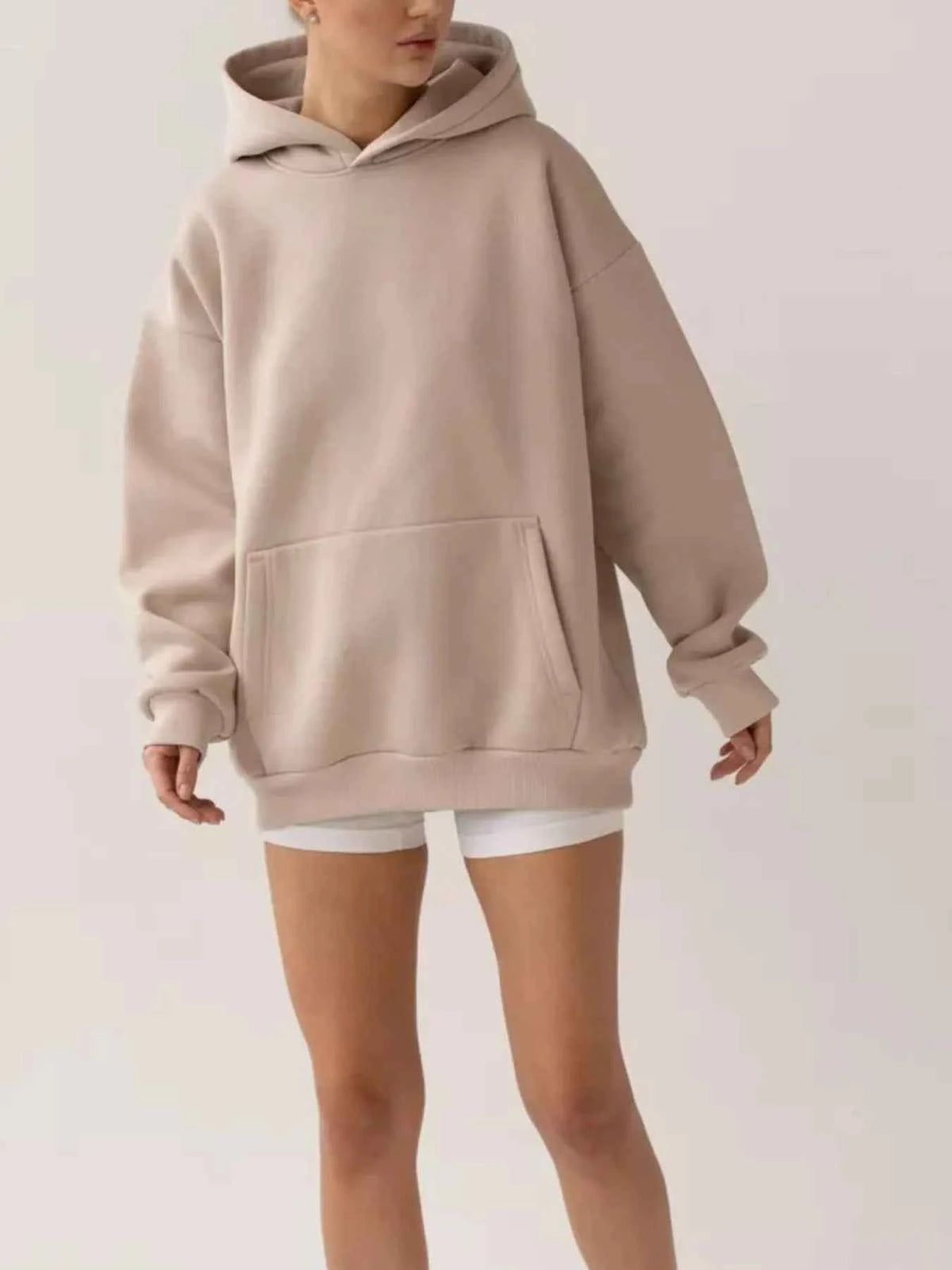 Kangaroo Pocket Long Sleeve Hoodie-Tre(INT8D)