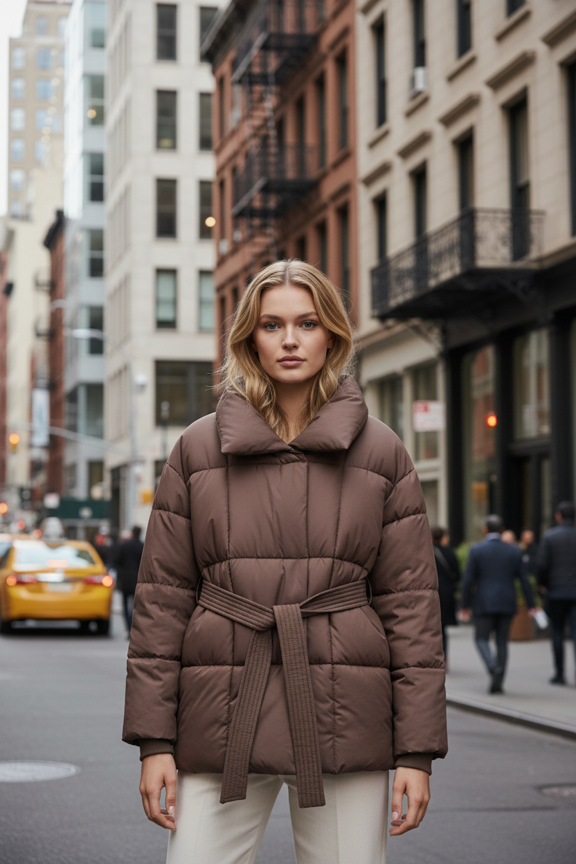 Perssia Women's Mid-Length Down Jacket