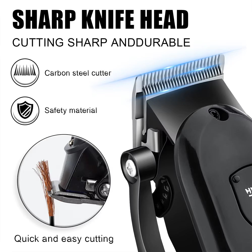 Hair Clipper Kit for Men Electric Shaver Hair Trimmer Professional Cutting Machine Hair Trimmer with LCD Digital Display