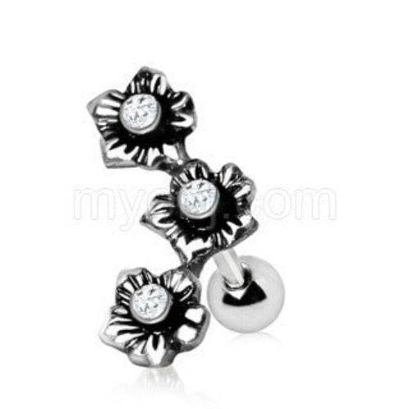 316L Stainless Steel Triple Flower Cartilage