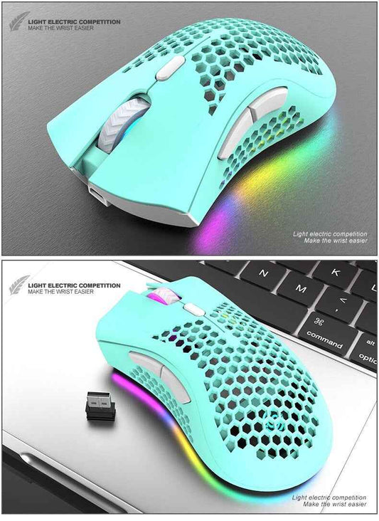 Perssia VoltEdge⢠BM600 RGB Wireless Gaming Mouse â Precision ⢠Speed ⢠Style
