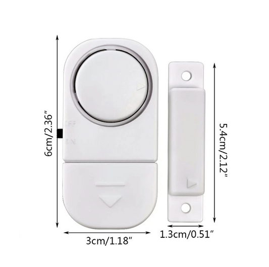 Perssia SecureGuard⢠Door & Window Alarm Set 6 PCS WIRELESS Home Window Door Burglar Security ALARM System Magnetic Sensor - PERSSIA