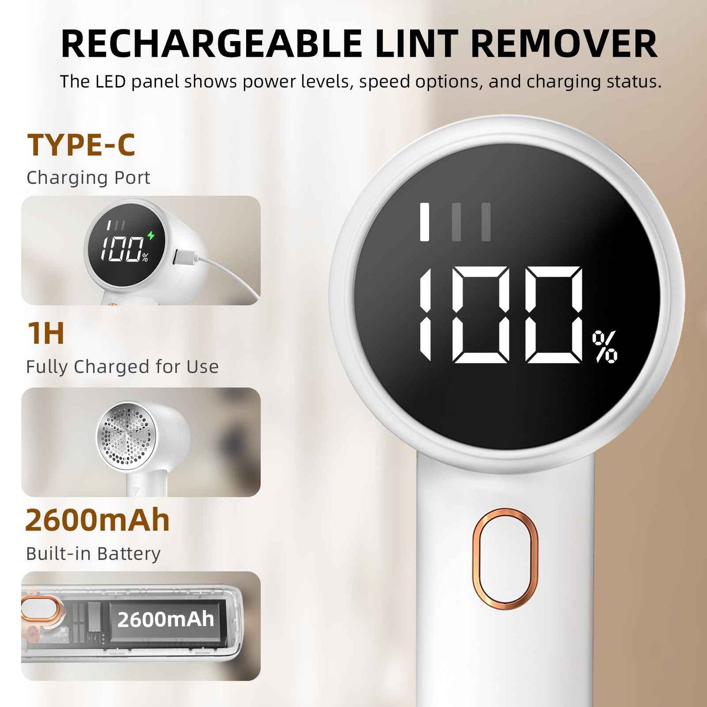 Perssia FabricRenew™ Electric Lint Remover