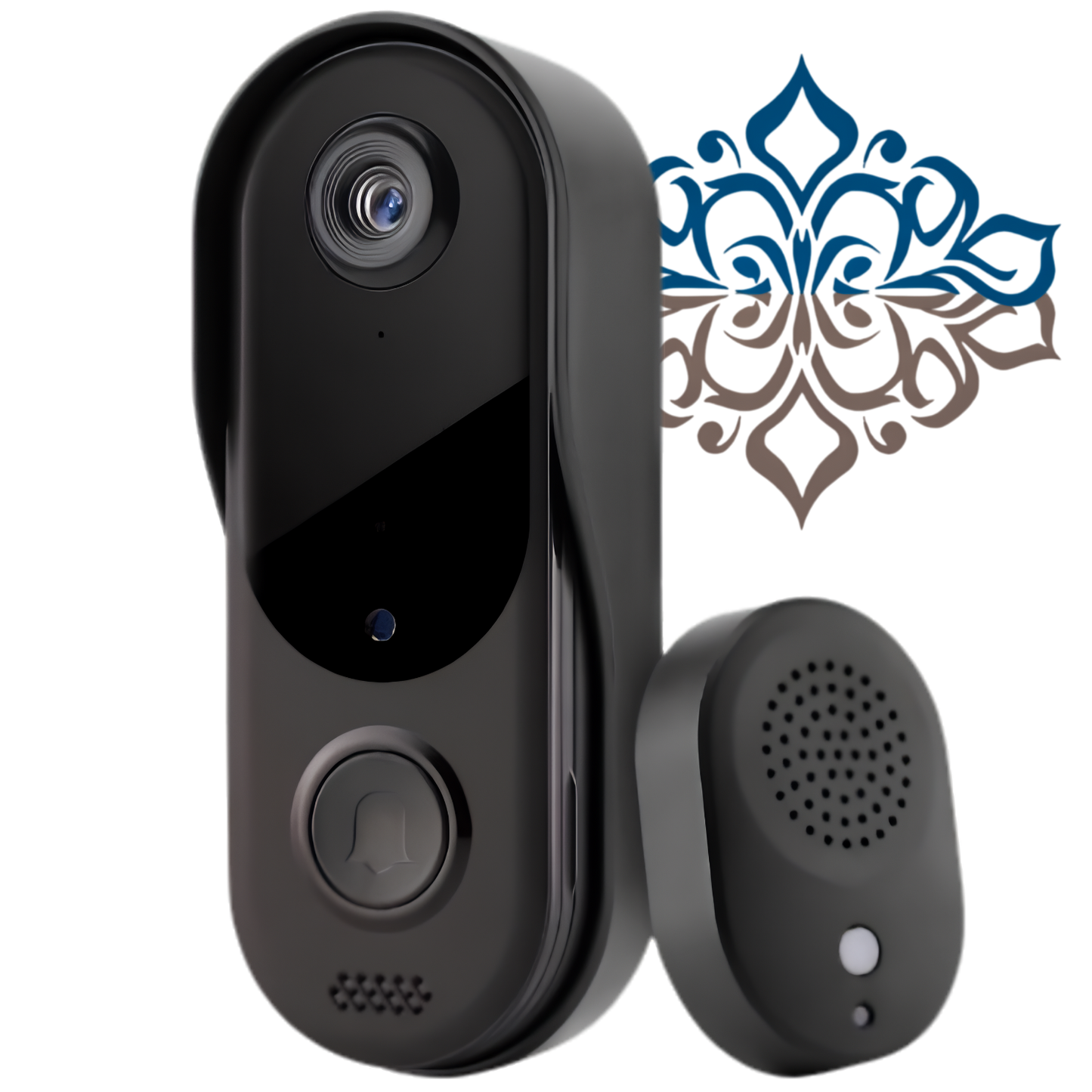 Perssia SecureView™ — Smart WiFi Video Doorbell with Two‑Way Audio