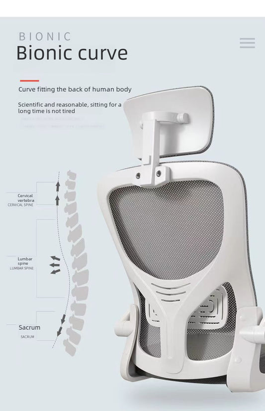 Perssia AirFlex Ergonomic Mesh Chair â Breathable Support for Home & Study