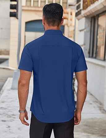 Perssia UrbanEase Shirt — Wrinkle‑Free • Short Sleeve • Modern Everyday Fit