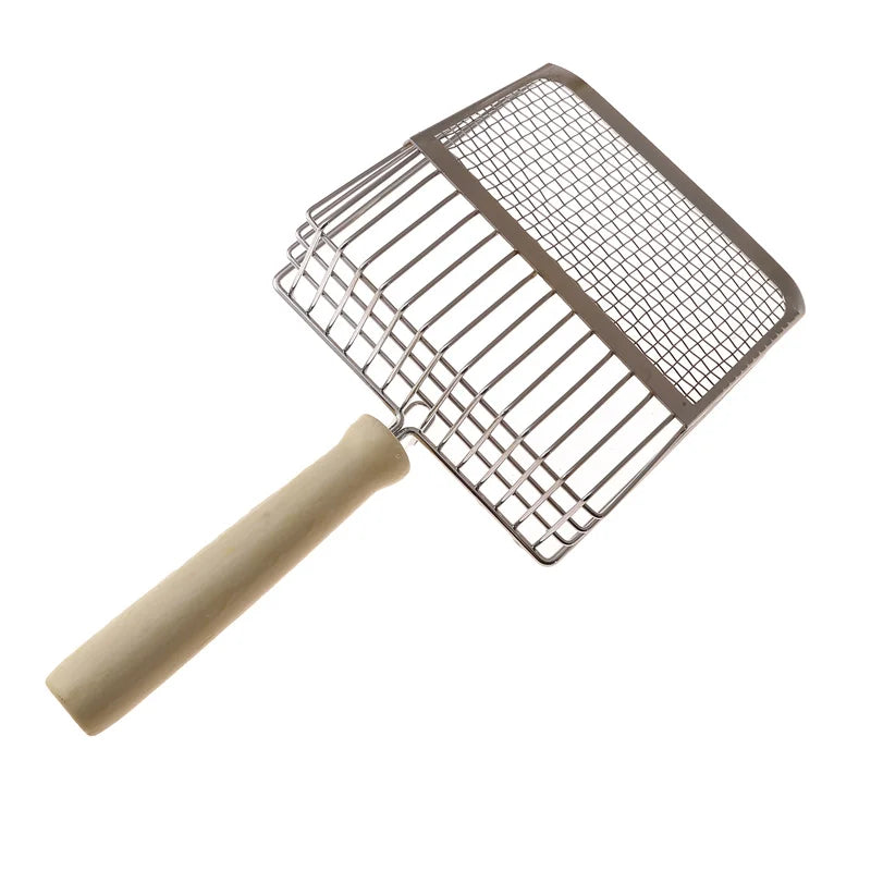 Portable Stainless Steel Cat Litter Scoop Cat Litter Box Cleaning Tools Pet Supplies Tofu Litter Mineral Litter Size Chip Scoop