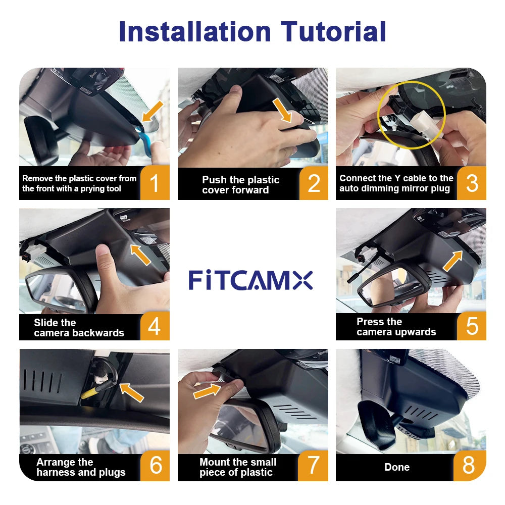 4K Dash Cam for Hyundai Santa Fe 2019 2020 2021 2022 2023, OEM Car Camera with 2160P UHD and Wifi Control