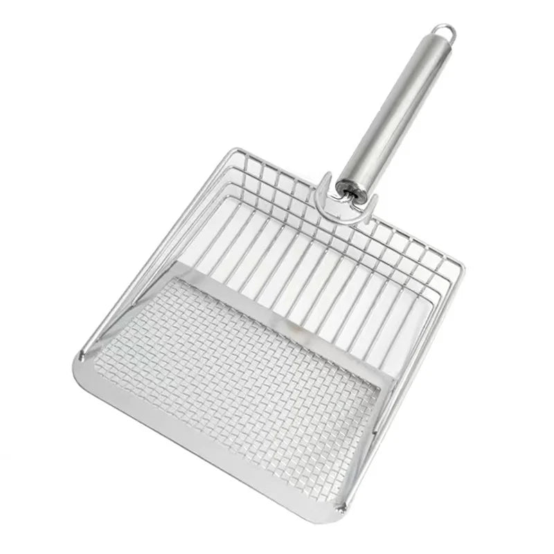 Portable Stainless Steel Cat Litter Scoop Cat Litter Box Cleaning Tools Pet Supplies Tofu Litter Mineral Litter Size Chip Scoop