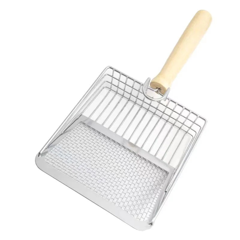 Portable Stainless Steel Cat Litter Scoop Cat Litter Box Cleaning Tools Pet Supplies Tofu Litter Mineral Litter Size Chip Scoop