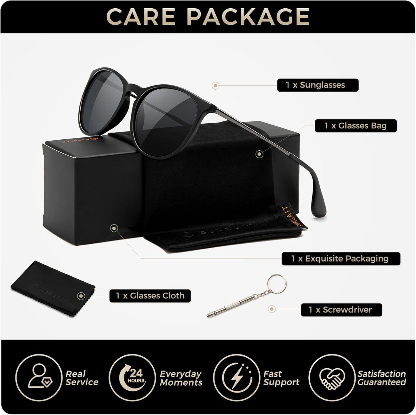 Premium Vintage round Sunglasses for Women Men Classic Retro Trendy Style