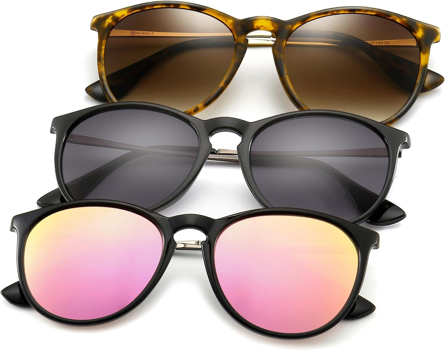 Premium Vintage round Sunglasses for Women Men Classic Retro Trendy Style