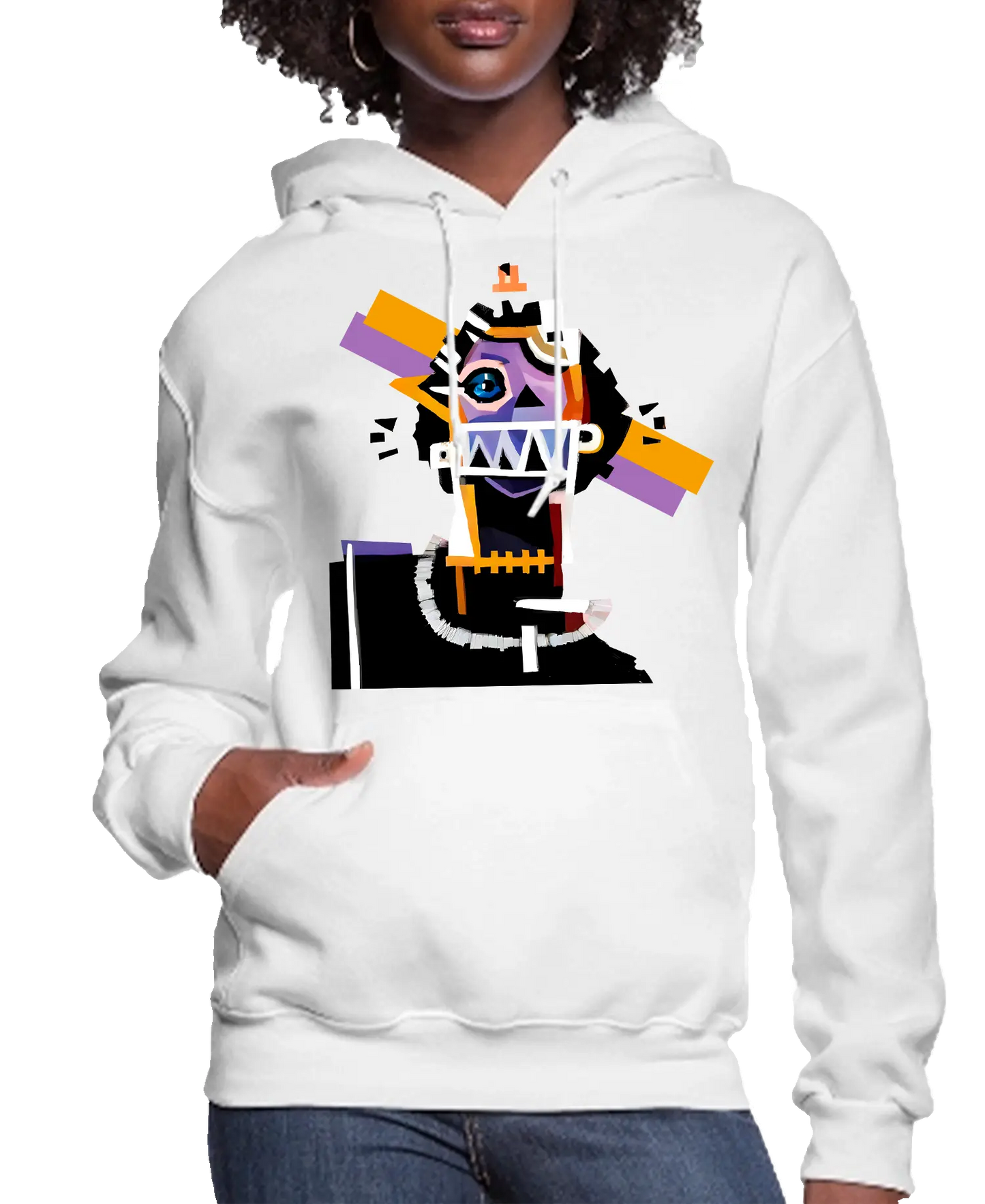 Neocubism Artwork Women Hoodie