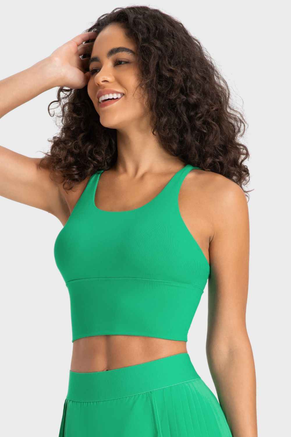 Millennia Crisscross Back Ladder Detail Sports Bra- TreUS
