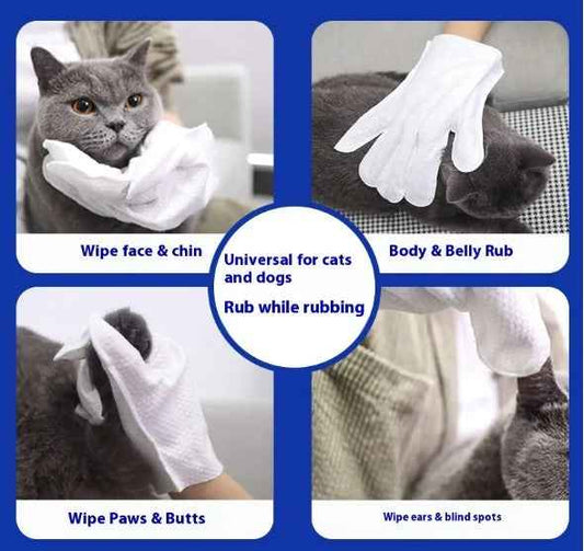 Perssia QuickClean Mitts â Waterless Pet Grooming & Freshening Gloves
