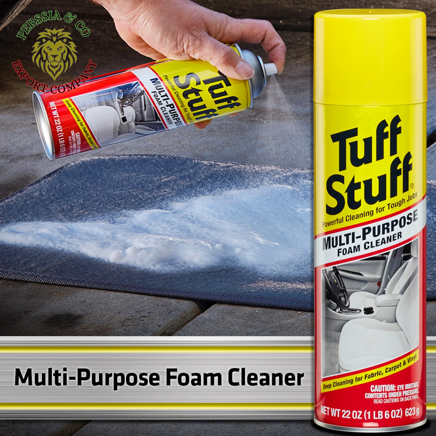 (2 Pack) Multi Purpose Foam Cleaner for Car Detailing, 22 Oz