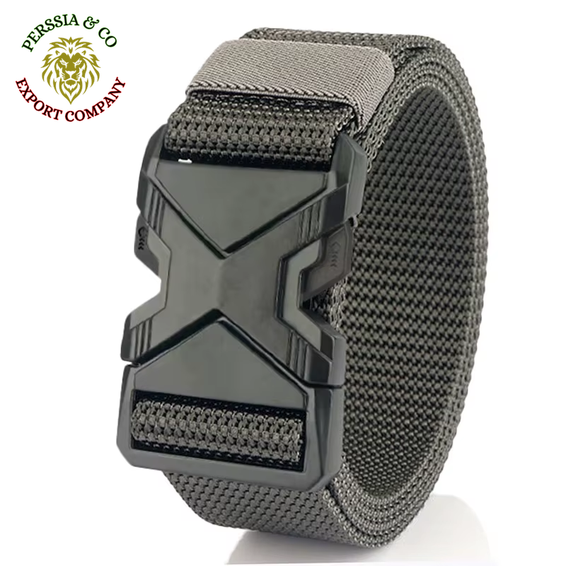 The New Men'S 125Cm Buckle Belt Nylon Braided Lightweight Breathable Daily Commuter Men'S Belt
