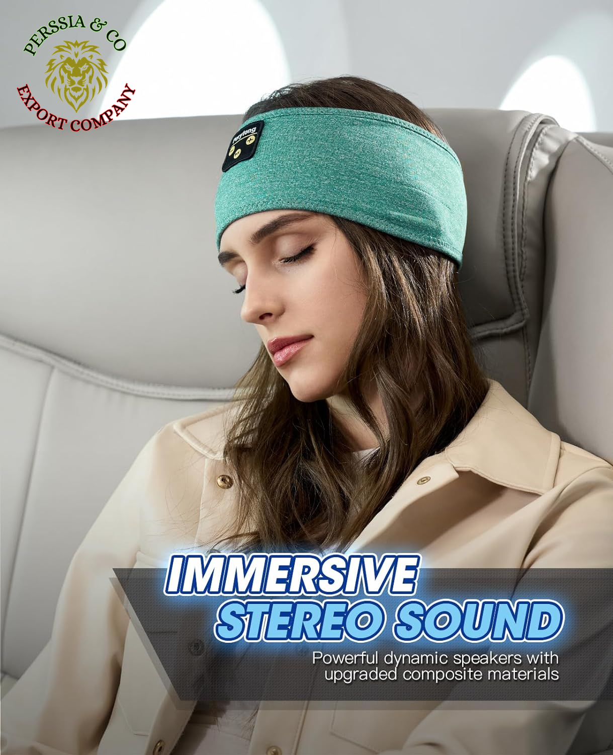 Sleep Headphones, Bluetooth Sports Headband Headphones with Ultra-Thin HD Stereo Speakers Perfect for Sleeping,Workout,Jogging,Yoga,Insomnia, Air Travel, Meditation