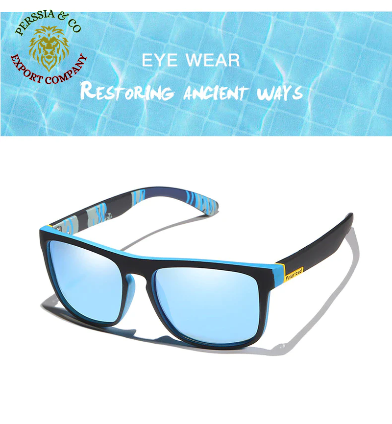 Square Polarized Sunglasses for Men Women Outdoor Sports Driving Glasses Golfing