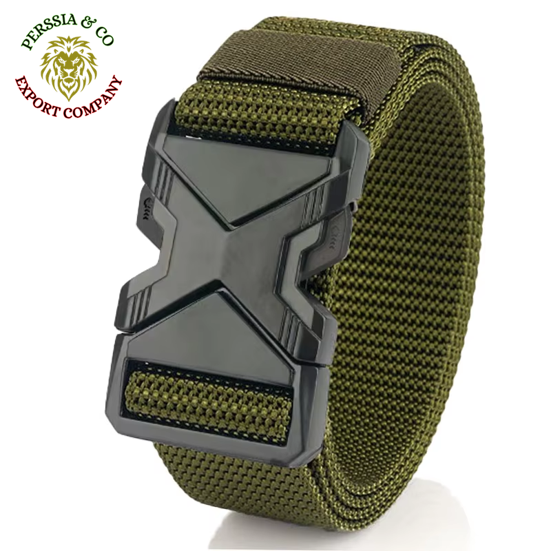 The New Men'S 125Cm Buckle Belt Nylon Braided Lightweight Breathable Daily Commuter Men'S Belt