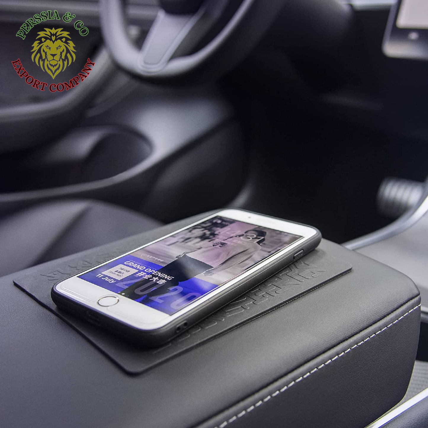 Car Dashboard Non Slip Mat, anti Slip Pad, anti Slide Sticky Dash Pad, Multifunctional Fixate Gripping Gel Pad for Radar Detector, Cell Phone, Keys, Glass, GPS, Coins 6.3X5.1 Inch (2 Pack)