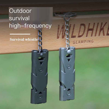 Perssia SafeSignal Whistle — Stainless Steel Emergency Keychain Safety Alert