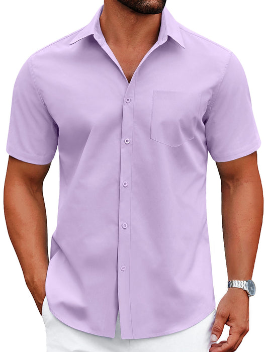 Perssia UrbanEase Lavender Shirt — Wrinkle‑Free • Modern Fit • Everyday Comfort