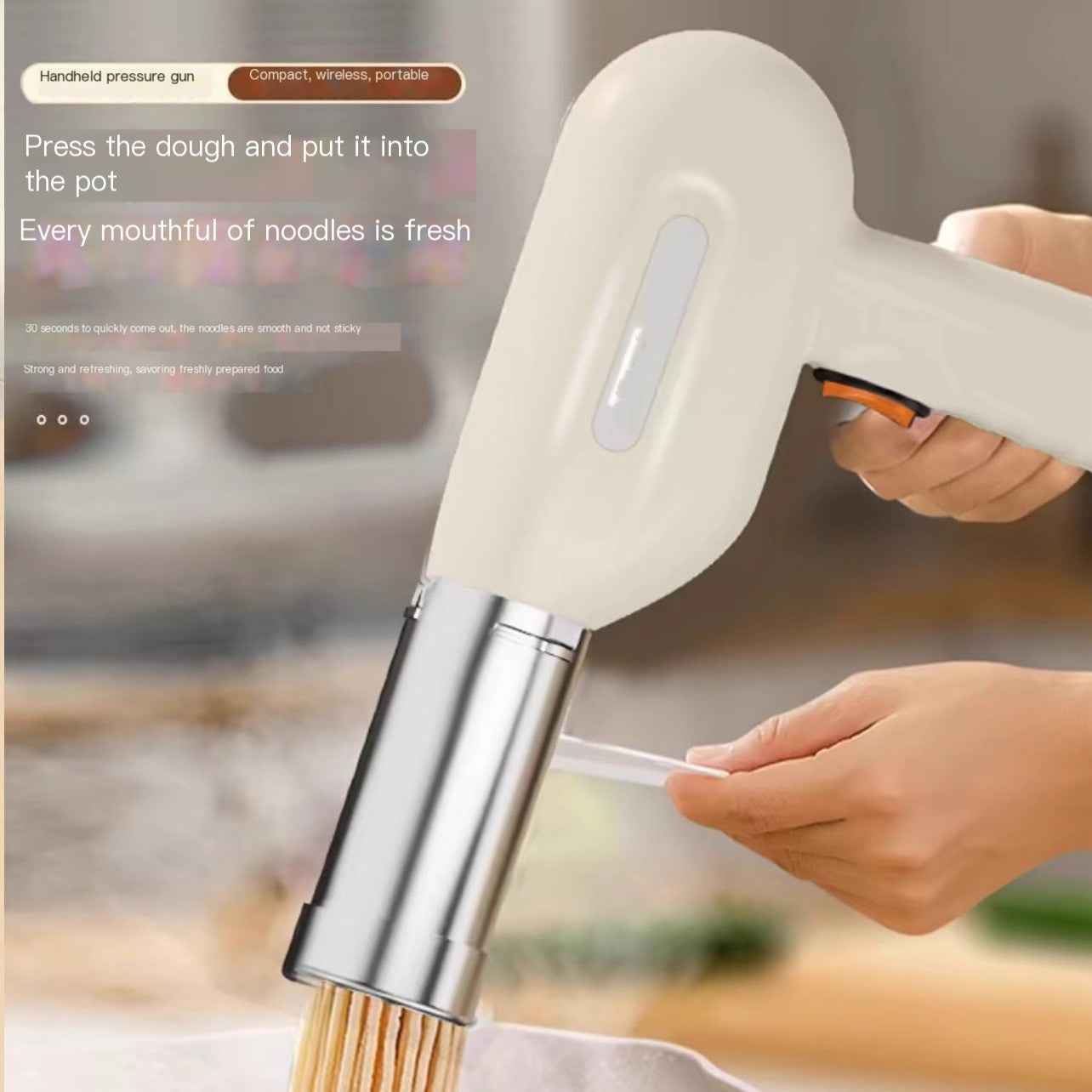 Perssia DoughMaster Mixer — Lithium Portable Dough Mixer & Noodle Press