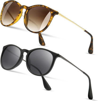 Premium Vintage round Sunglasses for Women Men Classic Retro Trendy Style