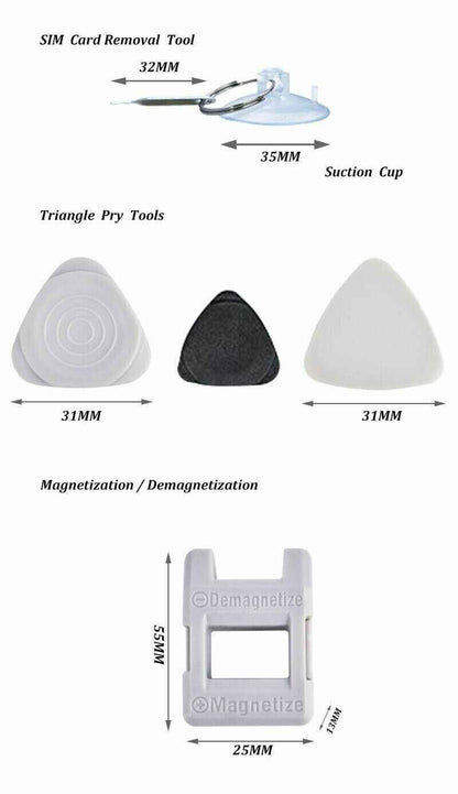 Perssia PrecisionPro 117‑in‑1 Magnetic Repair Kit — 117PCS Set for Apple Devices