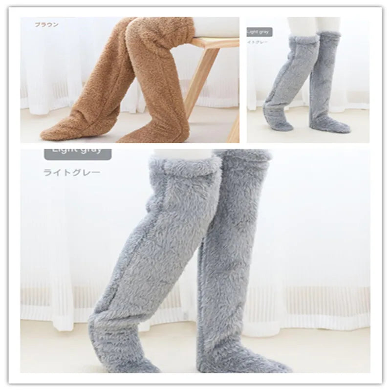 Perssia FuzzKnee™ Over‑Knee Warm Socks — Ultra‑Soft Winter Comfort - PERSSIA