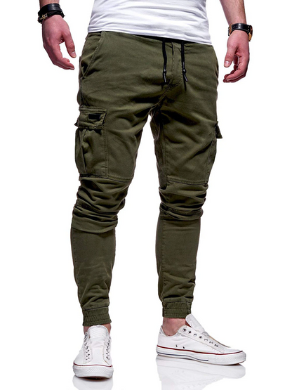 Men's Casual Joggers Pants Sweatpants Cargo Combat Loose Sport Workout Trousers-US