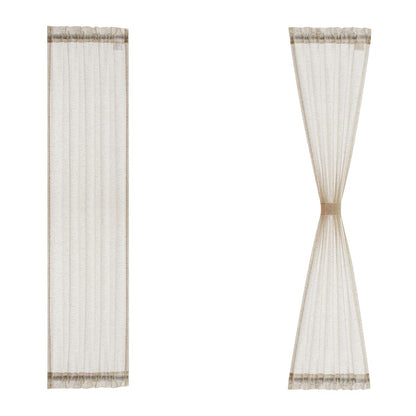 Perssia LinenGlow™ 72" Sidelight French Door Curtains - PERSSIA