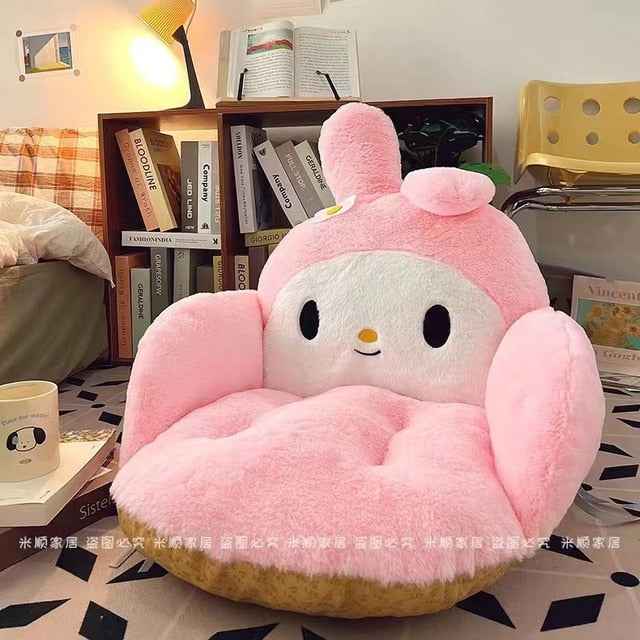 Perssia KawaiiPlush Oversized Anime Seat Cushion — Cinnamoroll • My Melody • Kuromi
