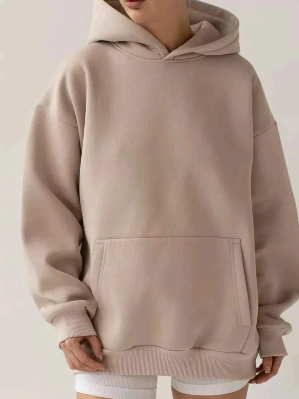 Kangaroo Pocket Long Sleeve Hoodie-Tre(INT8D)
