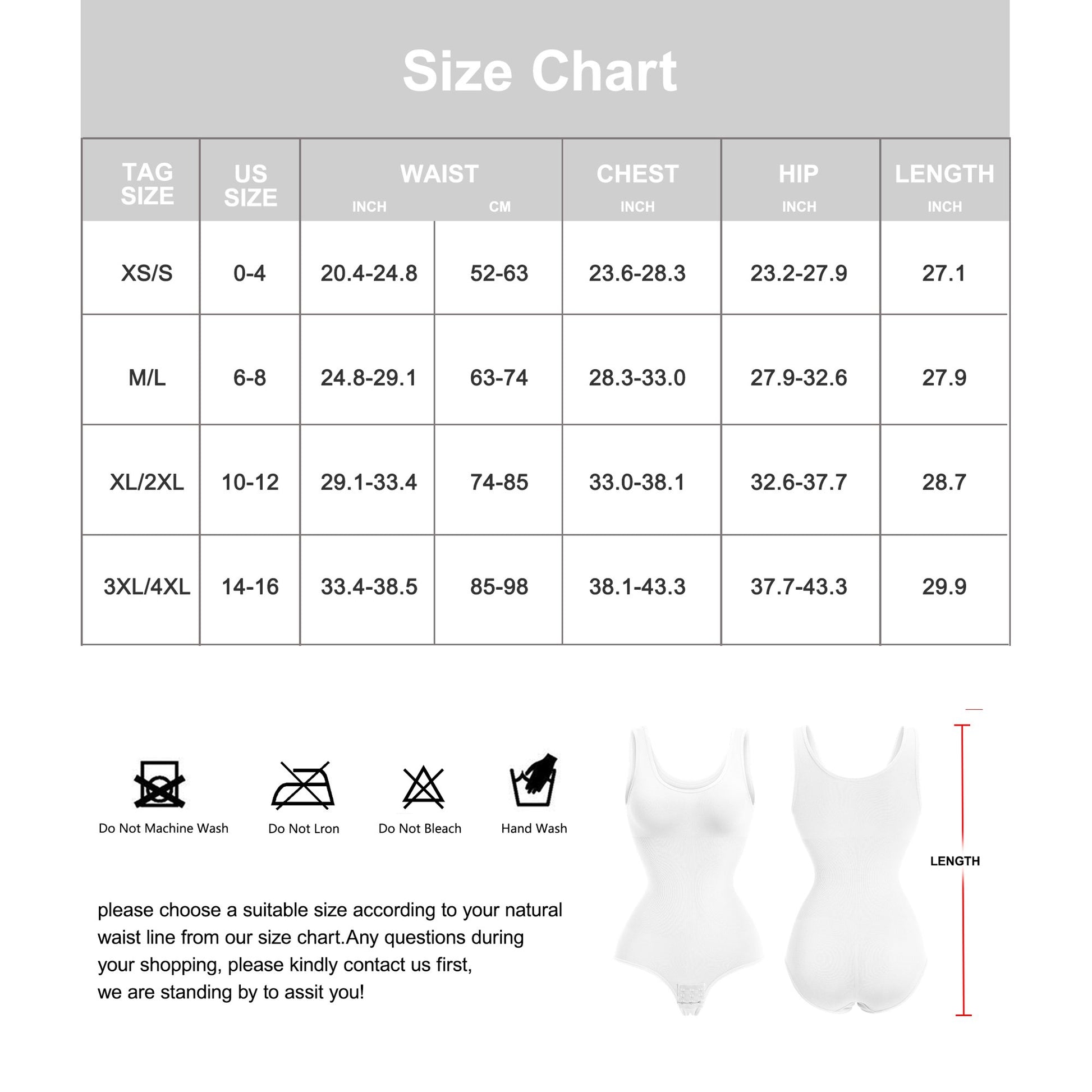“PURELINE™ SCULPT TANK BODYSUIT” SUNACGO Bodysuits for Women Tummy Control Round Neck Body Suits Slim Fit(XLWhite) - PERSSIA
