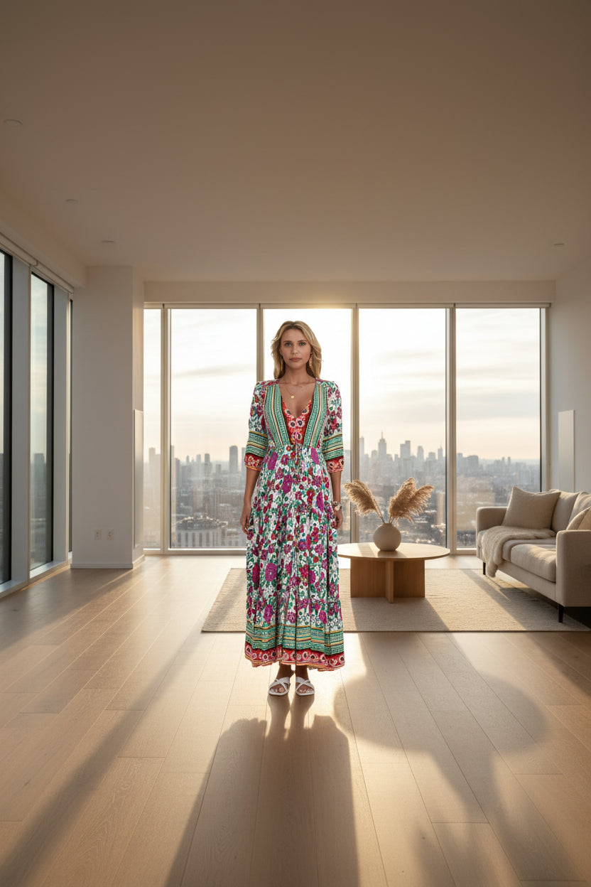 Perssia BohoBloom™ Floral Maxi Dress - PERSSIA