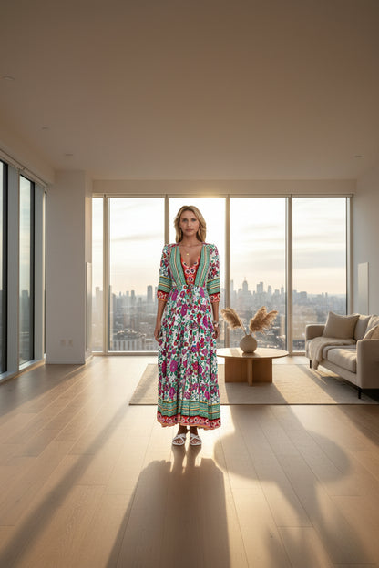 Perssia BohoBloom™ Floral Maxi Dress - PERSSIA