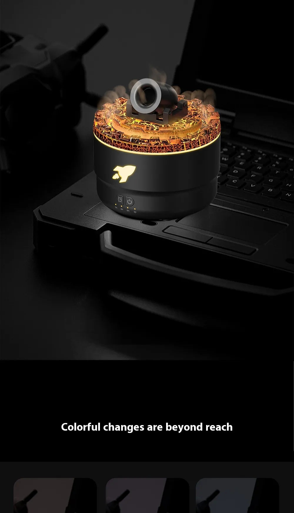 ✨ Perssia AirFlame™ Wireless Aroma Diffuser & Humidifier - PERSSIA