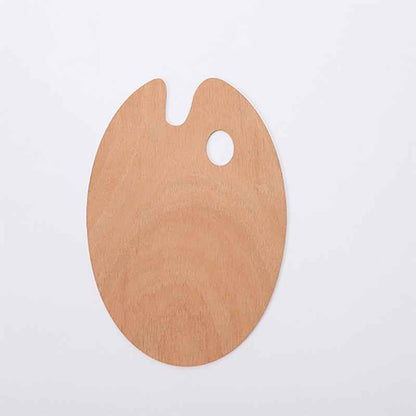 Perssia ArtWood Palette – Essential Oval Wooden Painting Mixer