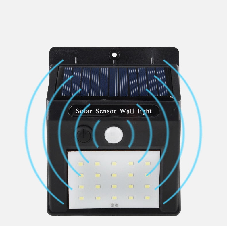 Perssia SunGuard™ Waterproof Solar Sensor Wall Light (Black) - PERSSIA