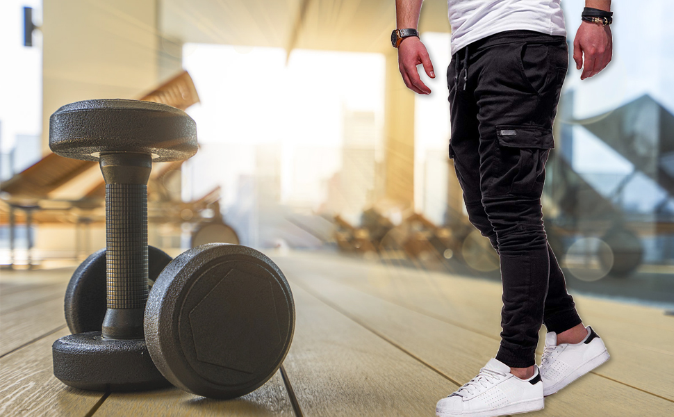 Men's Casual Joggers Pants Sweatpants Cargo Combat Loose Sport Workout Trousers-US