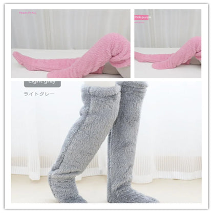 Perssia FuzzKnee™ Over‑Knee Warm Socks — Ultra‑Soft Winter Comfort - PERSSIA
