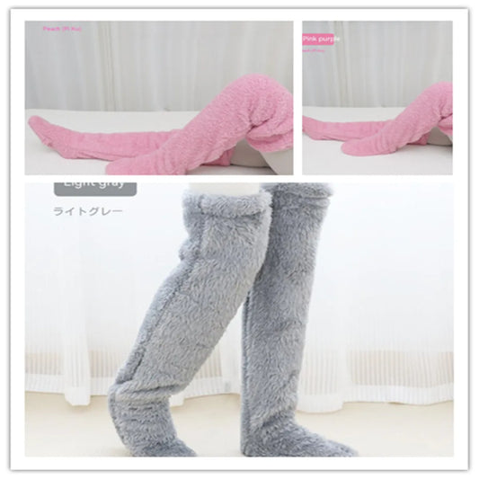 Perssia FuzzKnee™ Over‑Knee Warm Socks — Ultra‑Soft Winter Comfort - PERSSIA